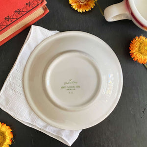 Vintage 1960s Red & White Restaurant Ware Cup & Saucer by Homer Laughlin Best China circa 1967