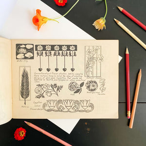Drawing Flowers by Victor Perard circa 1948