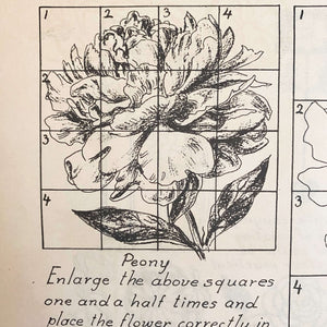 Drawing Flowers by Victor Perard circa 1948