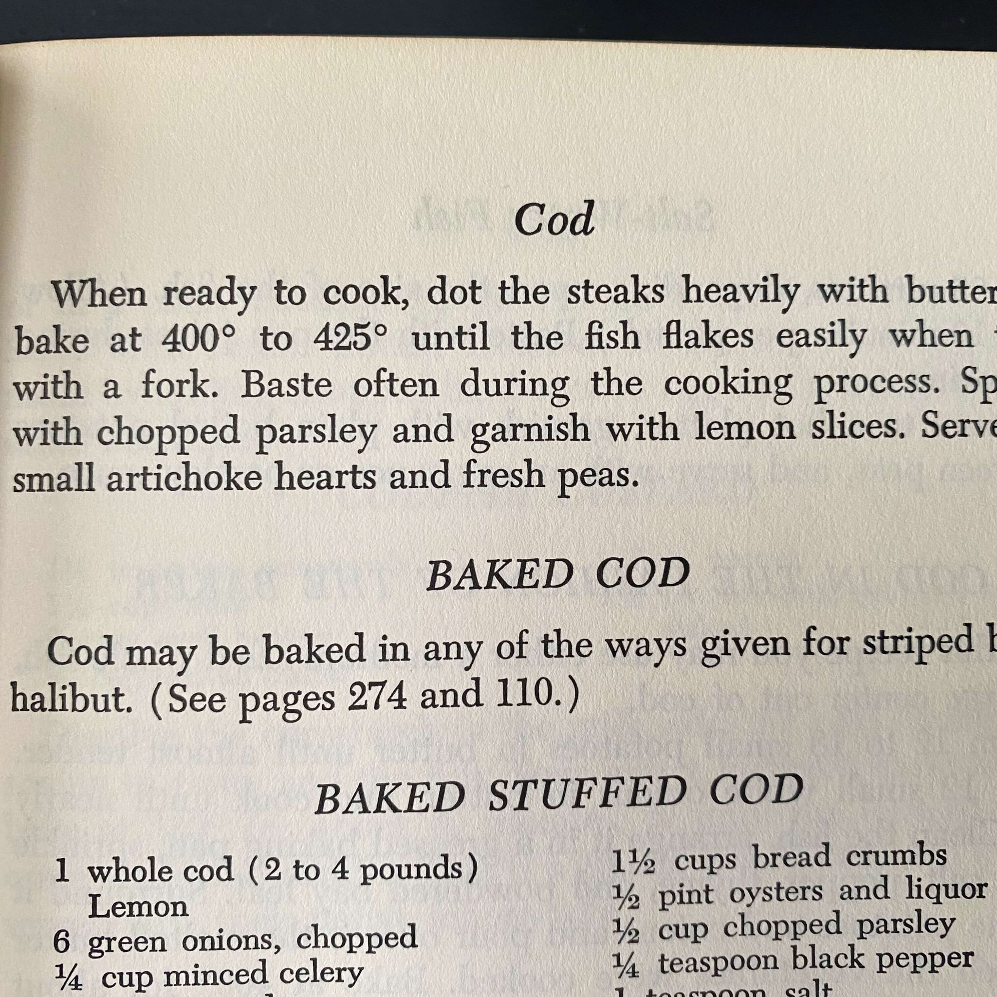 James Beard's Fish Cookery - 1954 Edition Seventh Printing
