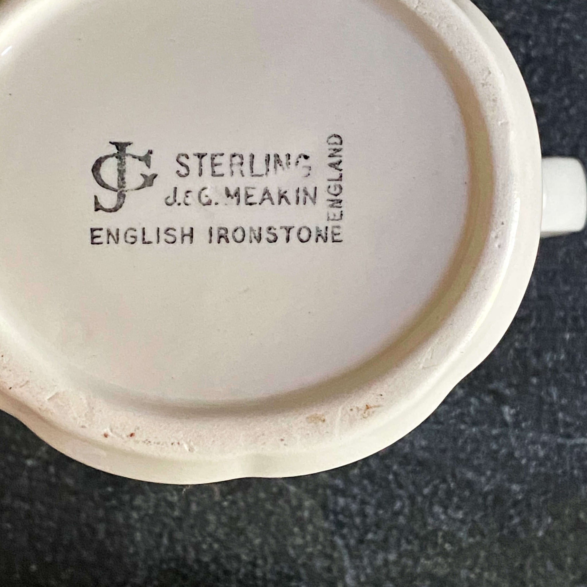 Vintage 1970s English Ironstone All White Colonial Cream & Sugar Set by J & G Meakin Sterling Series