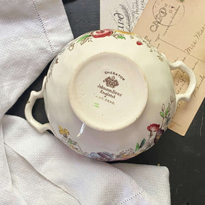 Vintage Johnson Bros Sheraton Open Sugar Bowl