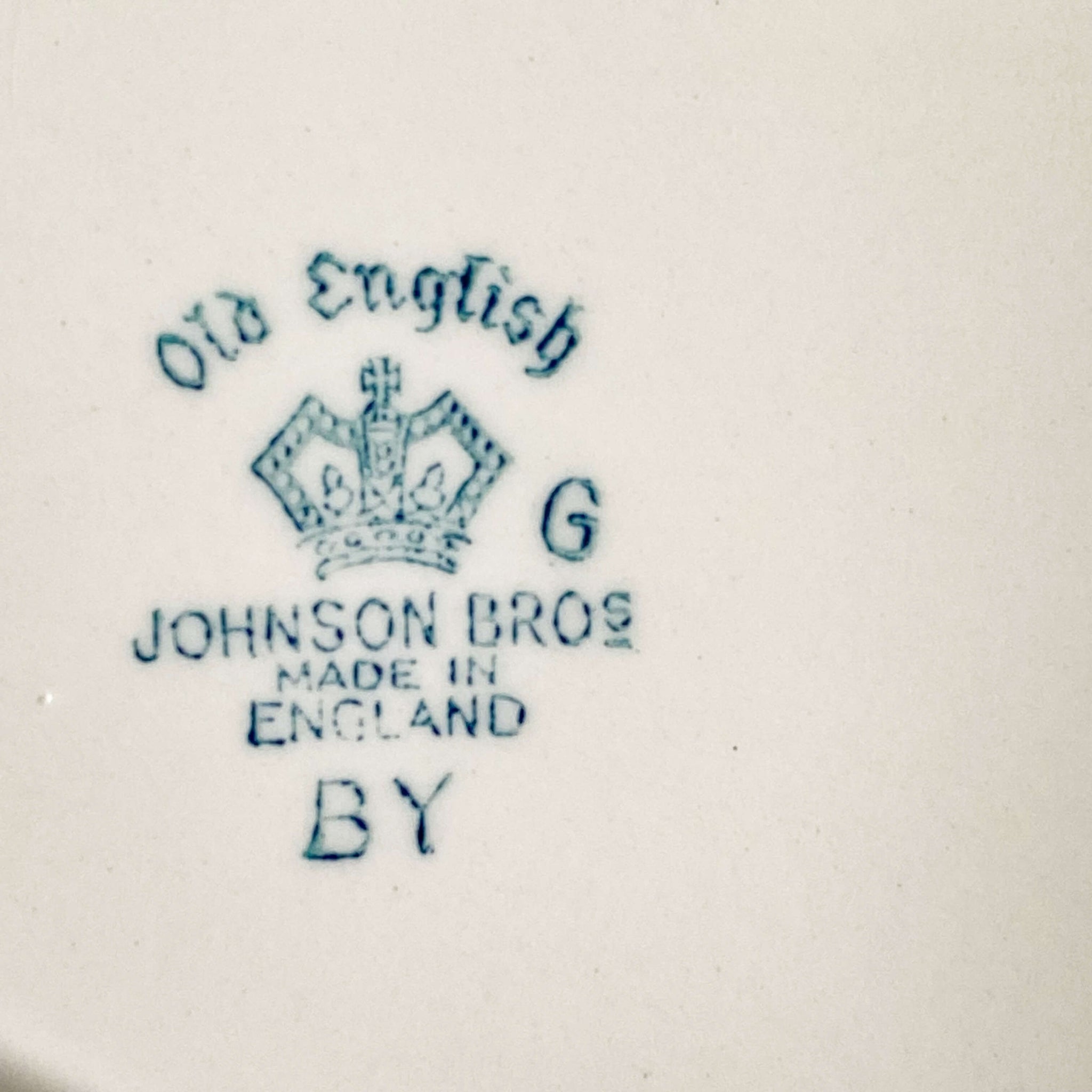 Johnson Bros Old English Vigo Platter with Birds and Flowers circa 1920s-1950s