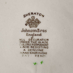 Vintage Johnson Bros Sheraton Dinner Plates - Set of Four