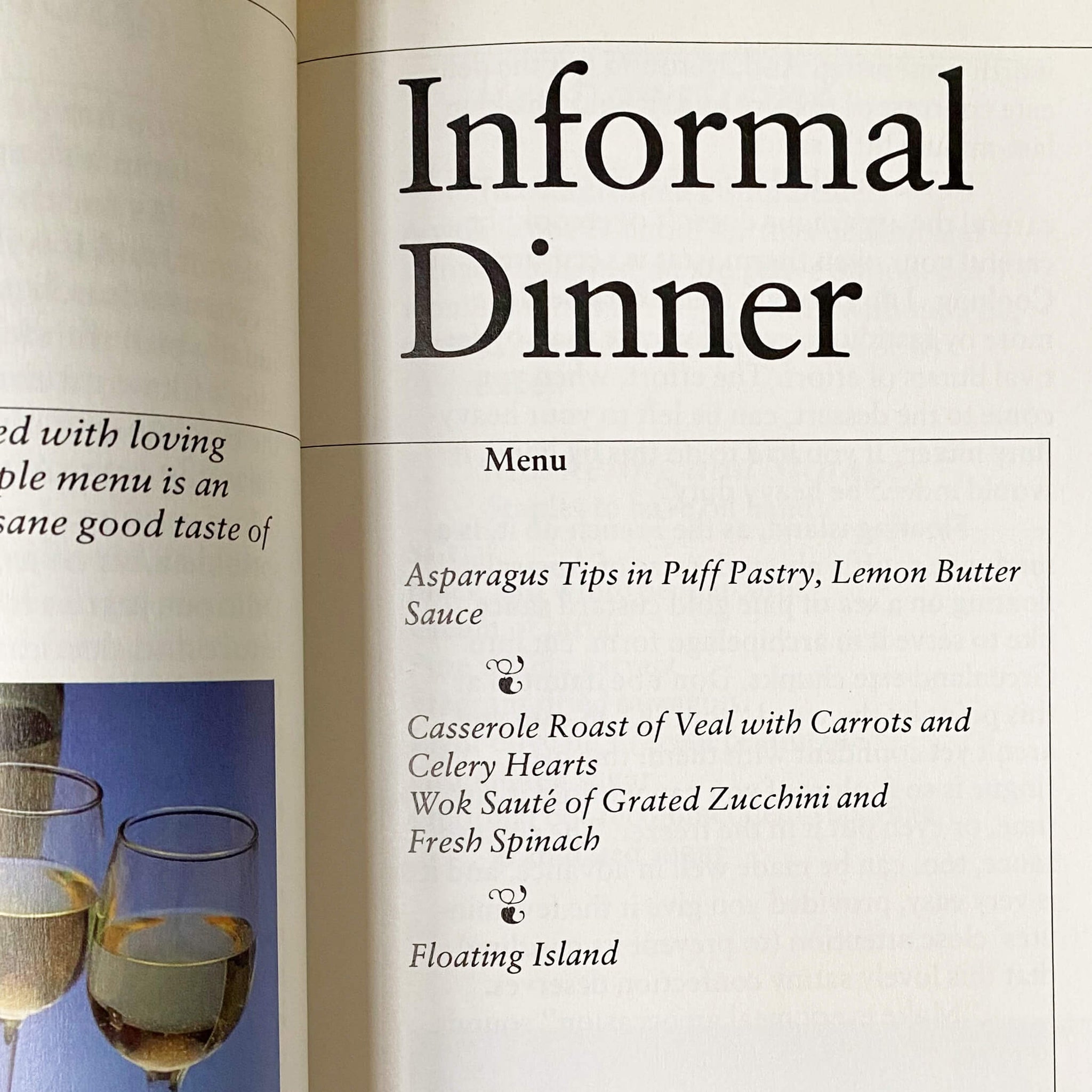 Julia Child's Menu Cookbook - 1991 First Edition Oversized