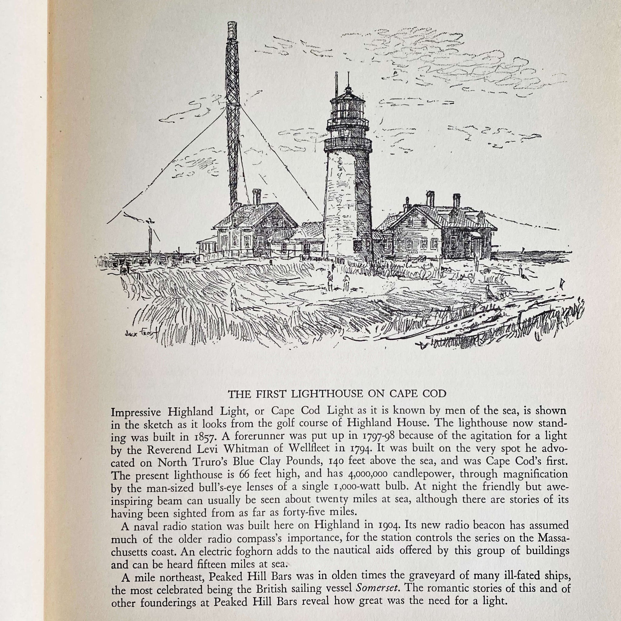 A Cape Cod Sketch Book by Jack Frost - 1939 First Edition