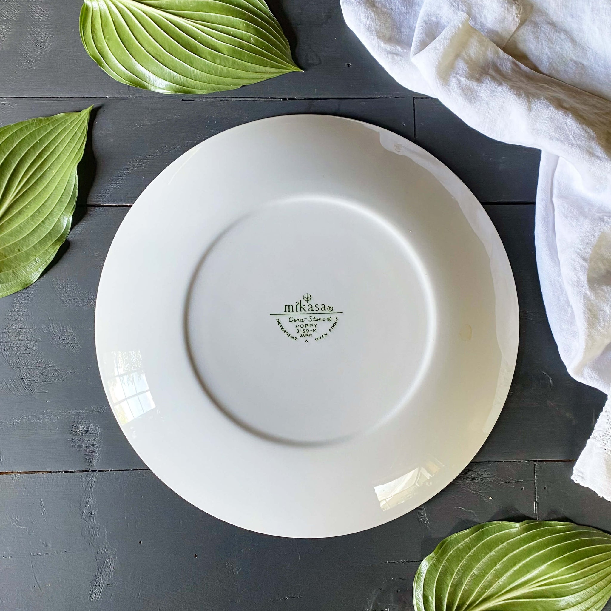 Vintage 1960s Mikasa Poppy Pattern Round Platter Chop Plate circa 1969