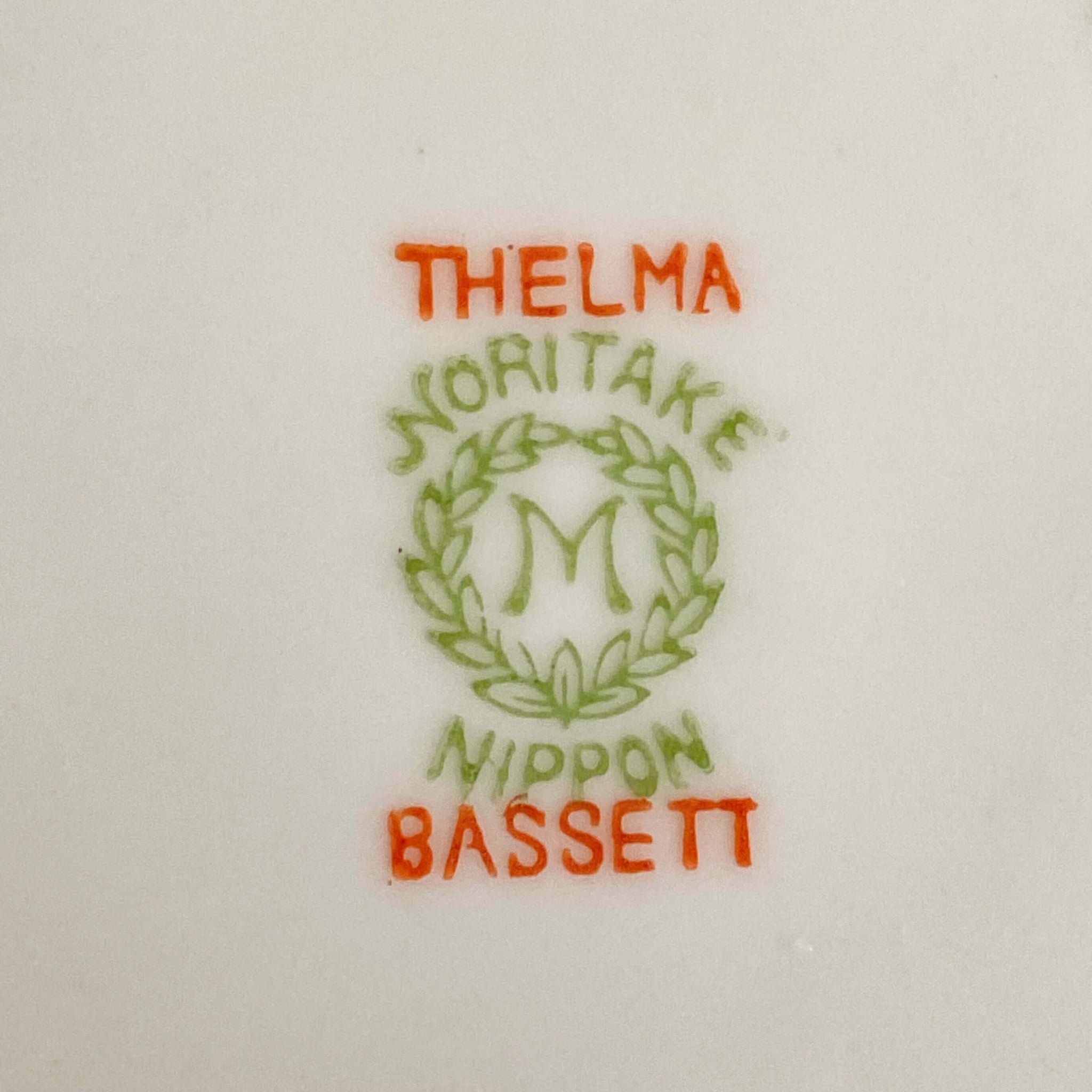 Antique Noritake Porcelain Soup Bowls Thelma Bassett Pattern circa 1920s - Set of Four