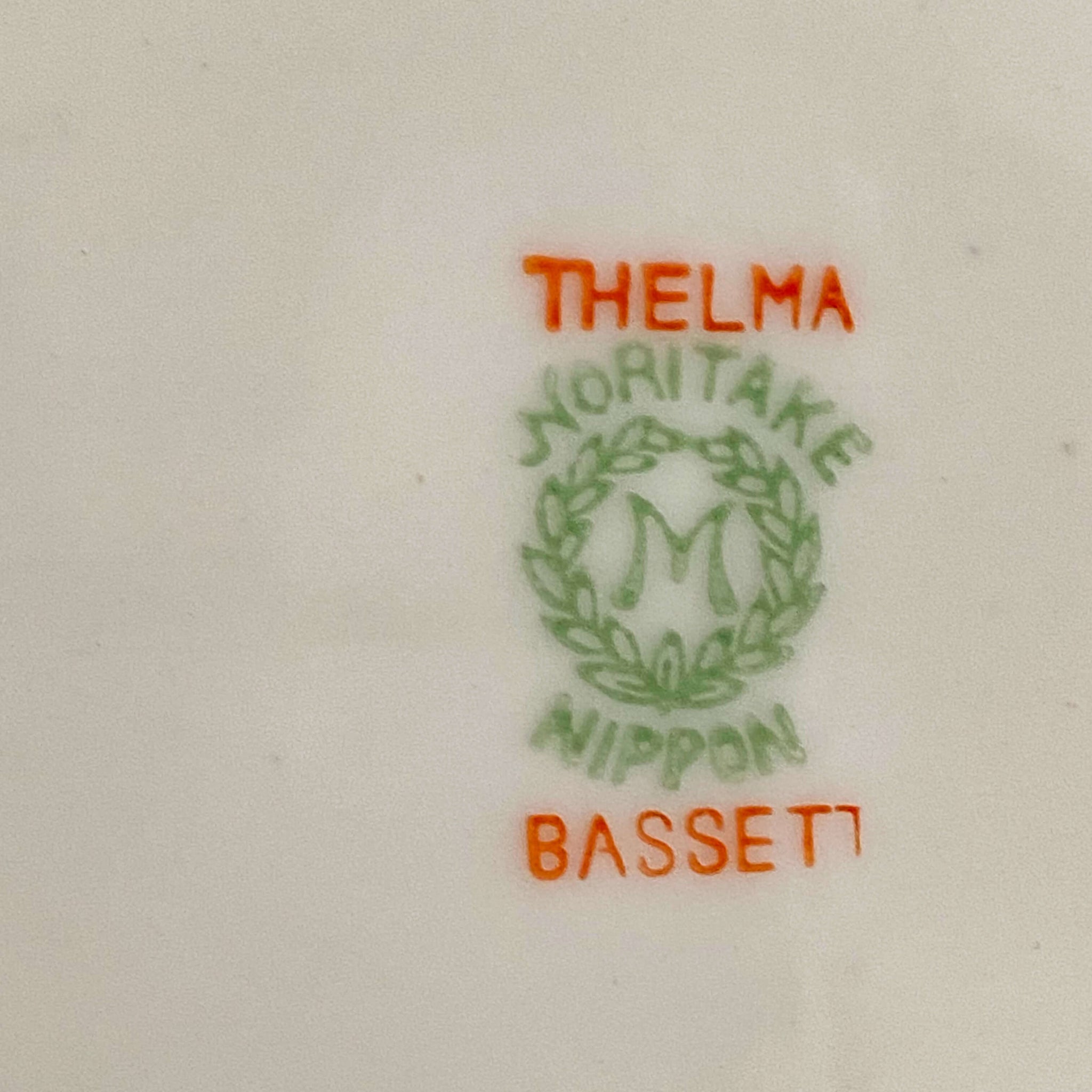 Antique Noritake Porcelain Platter - Thelma Bassett Patten - 16 Inch Size circa 1920s