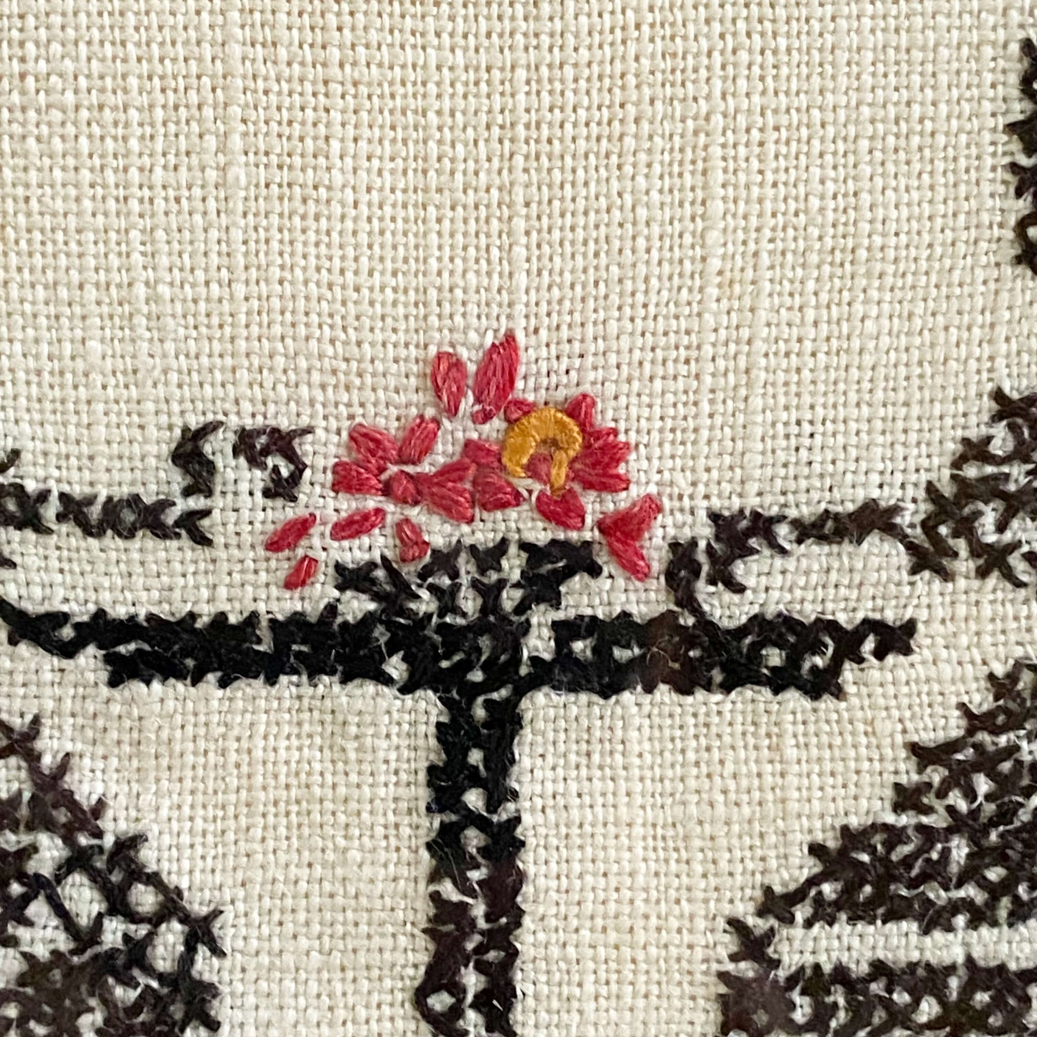 Early 20th Century Embroidery Sampler - True Friendship Is A Knot Which Angel Hands Have Tied circa 1930s