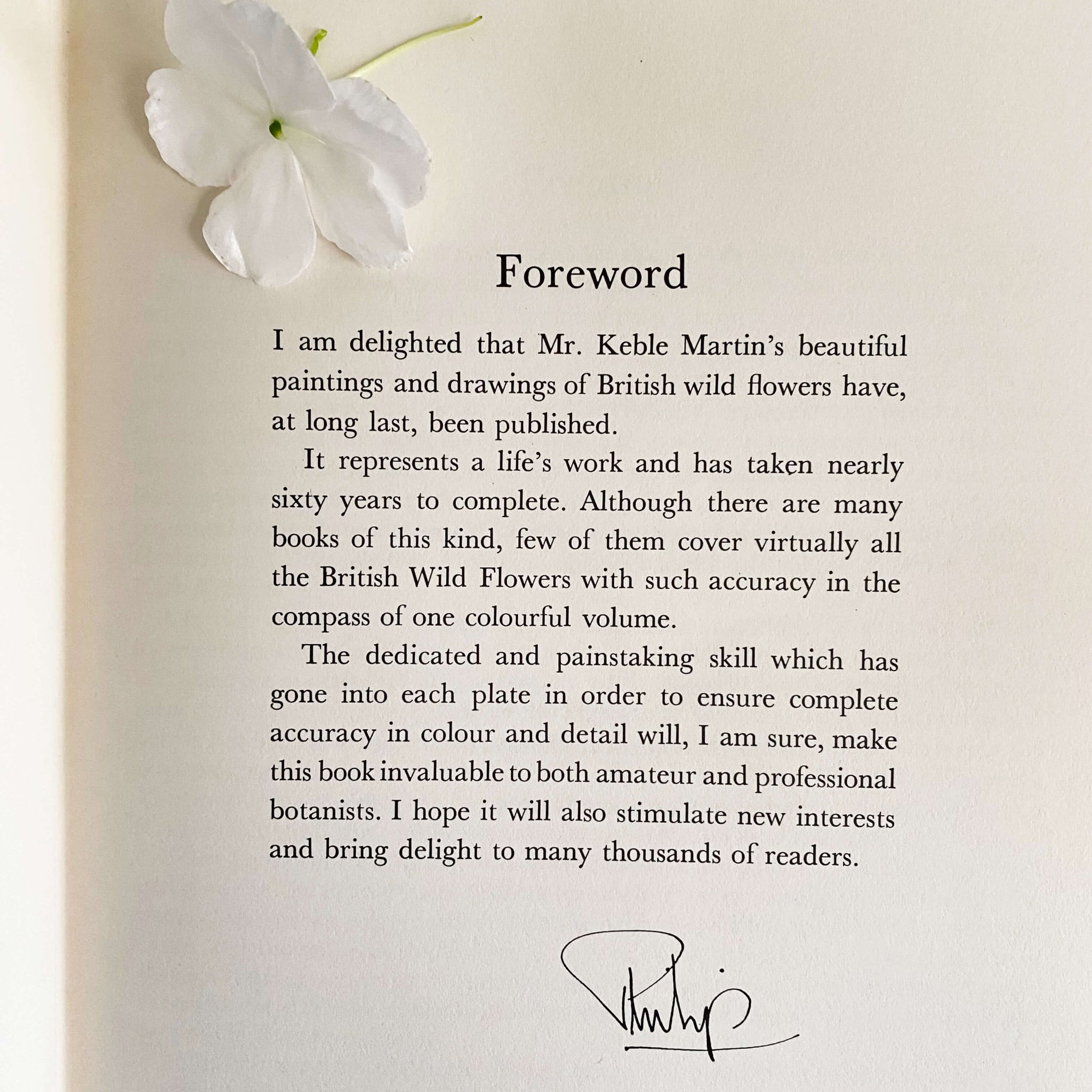 The Concise British Flora in Colour by W. Keble Martin -1965 Edition, 4th Impression