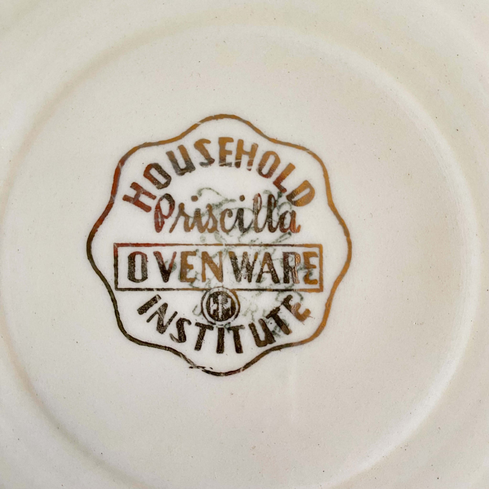 Vintage 1940s Homer Laughlin Kitchen Kraft Mixing Bowls - Priscilla Pattern - Set of Three