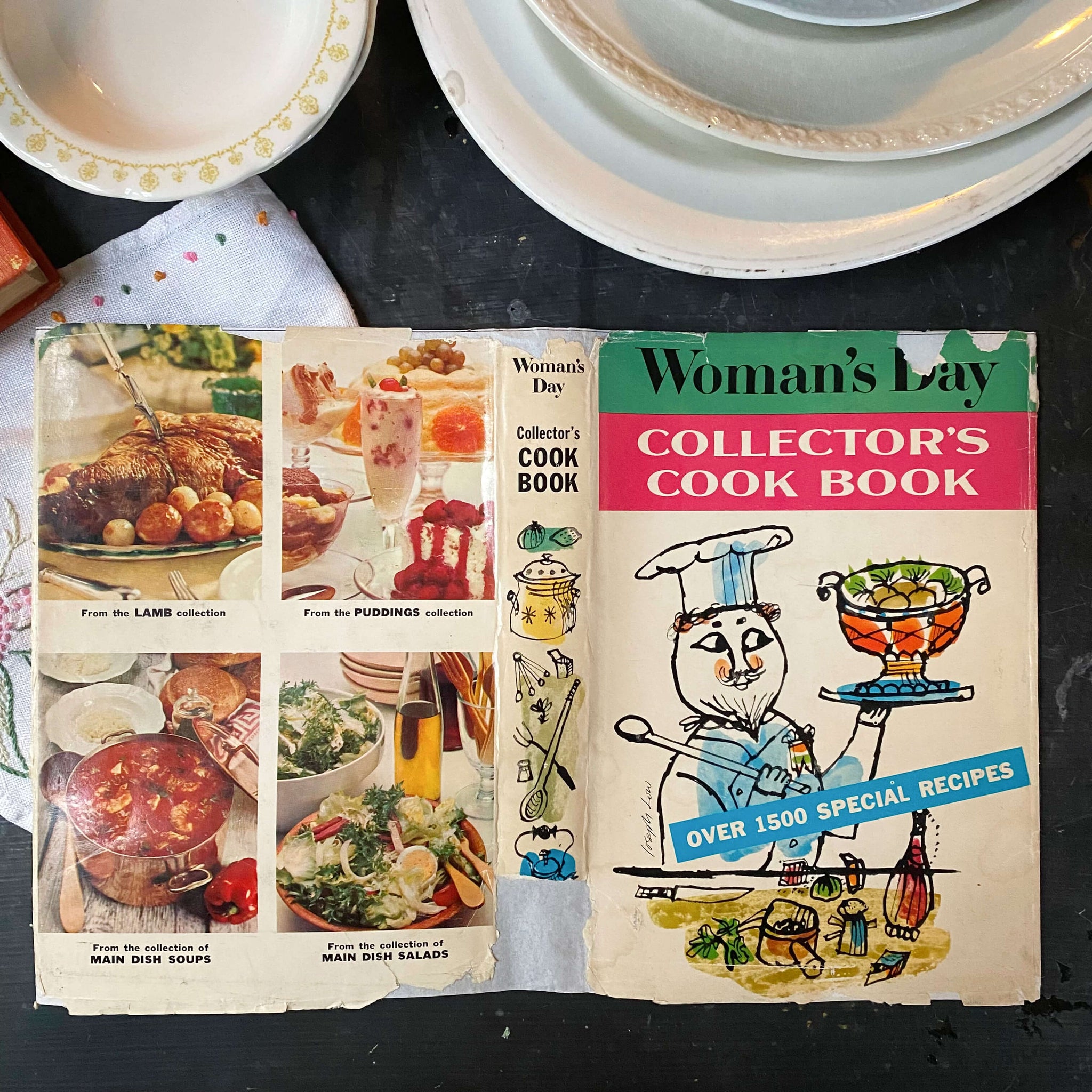 Woman's Day Collectors Cook Book Illustrated by Joseph Low- 1960 First Edition