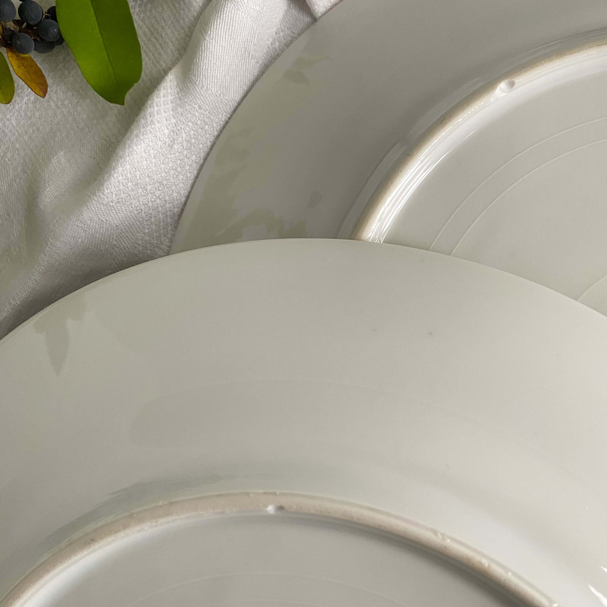 Antique Noritake Thelma Bassett Porcelain Dinner Plates - Set of Eight circa 1920s