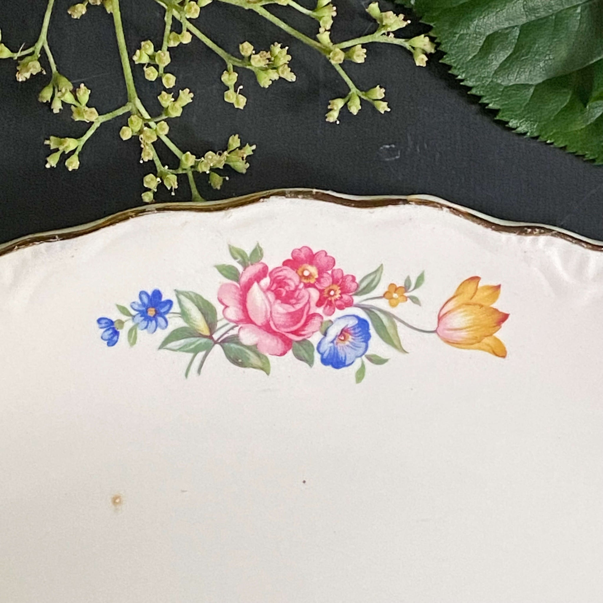 Vintage 1940s Scio Ohio Hazel Pattern Platter circa 1948