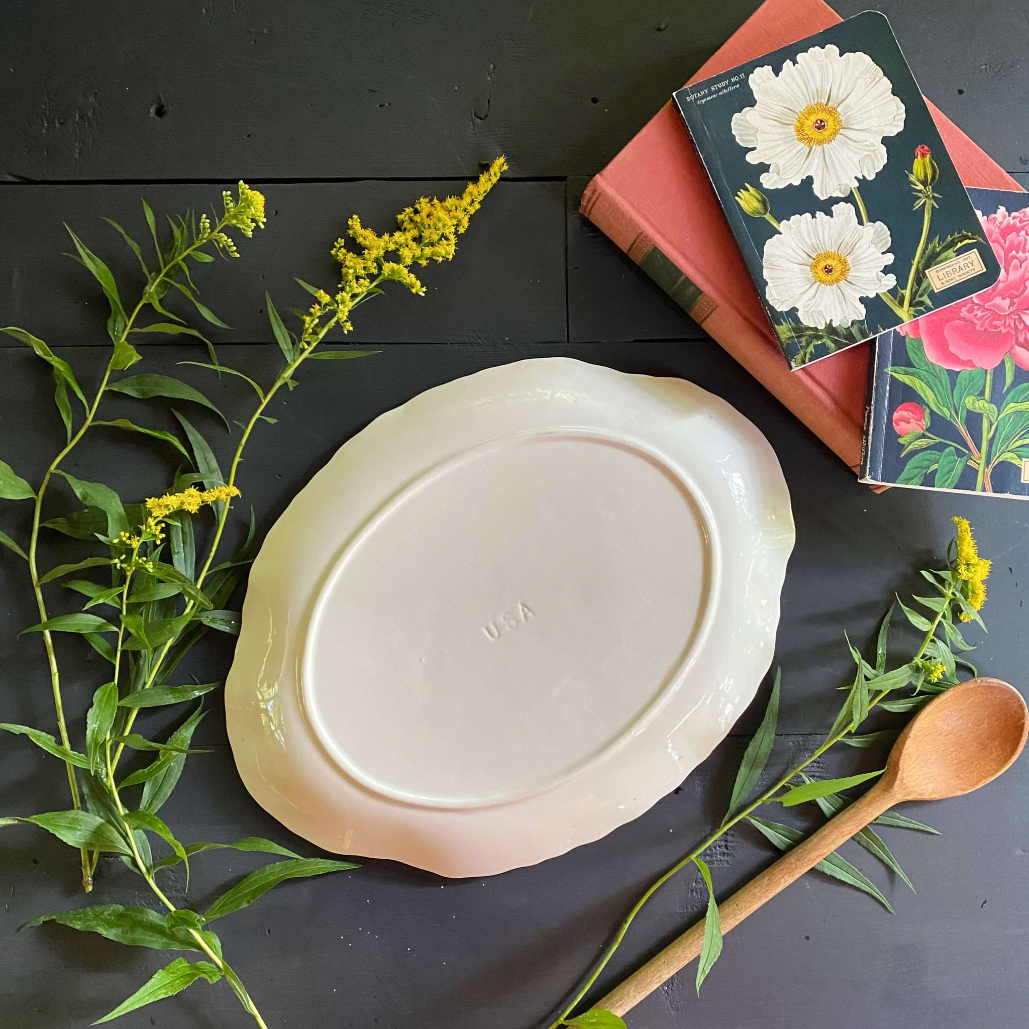 Vintage 1940s Scio Ohio Hazel Platter circa 1948