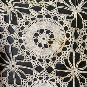 Antique Hand-Crocheted Tablecloth Made at Ellis Island circa 1916