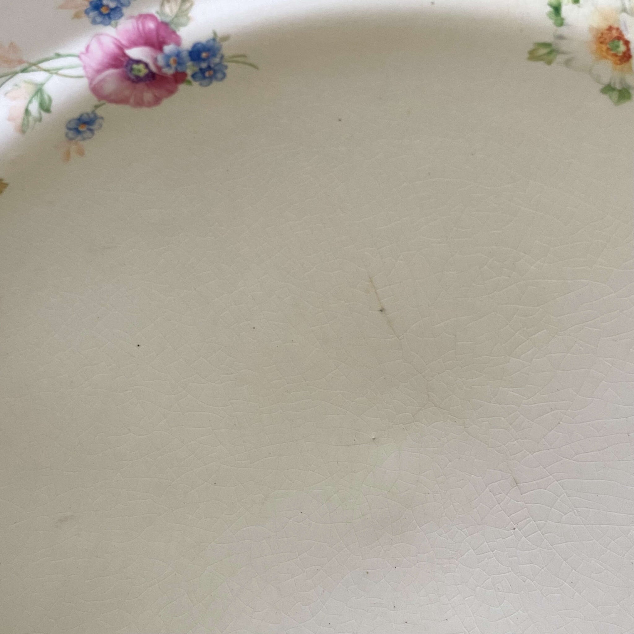 Vintage 1930s/1940s Square Cake Plate by Harker - Amy Pattern with Pla ...