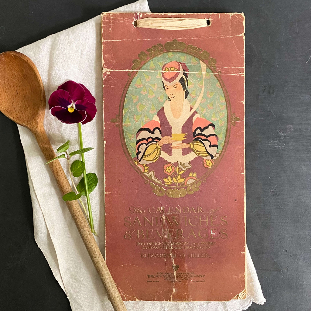The Calendar of Sandwiches & Beverages by Elizabeth O. Hiller circa 1915-1927