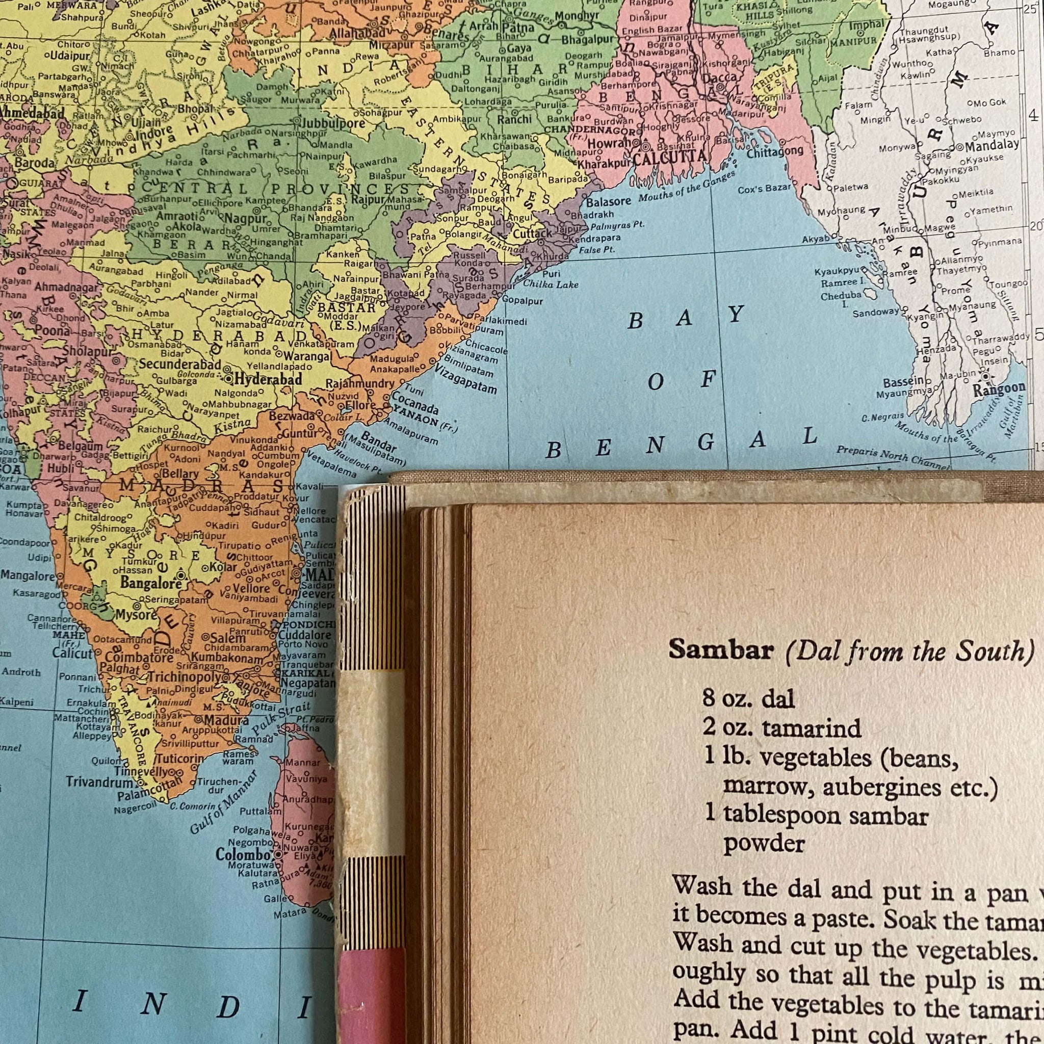 Cooking the Indian Way by Attia Hosain & Sita Pasricha - 1962 Edition