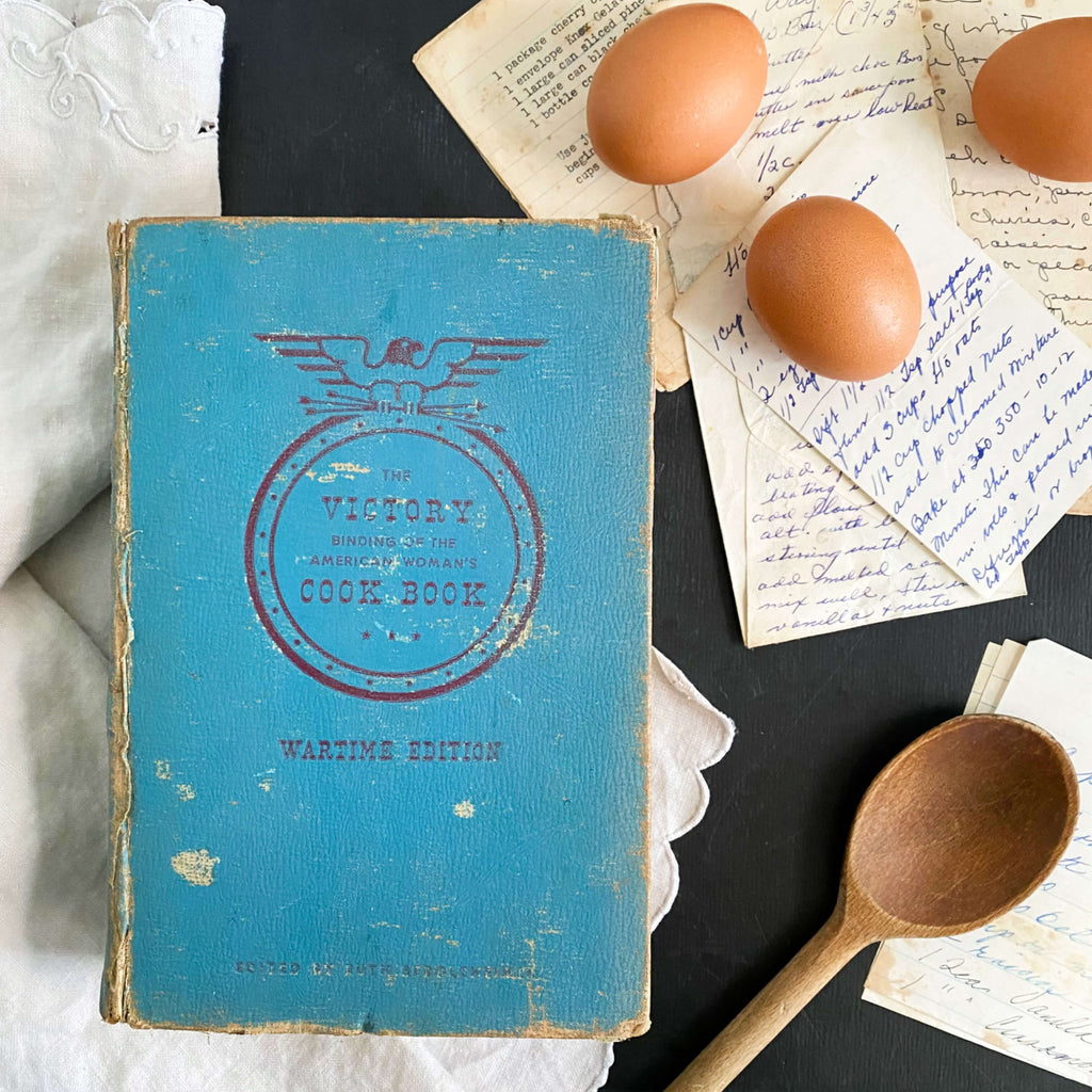 Victory Binding of The American Woman's Cook Book Wartime Edition circa 1943