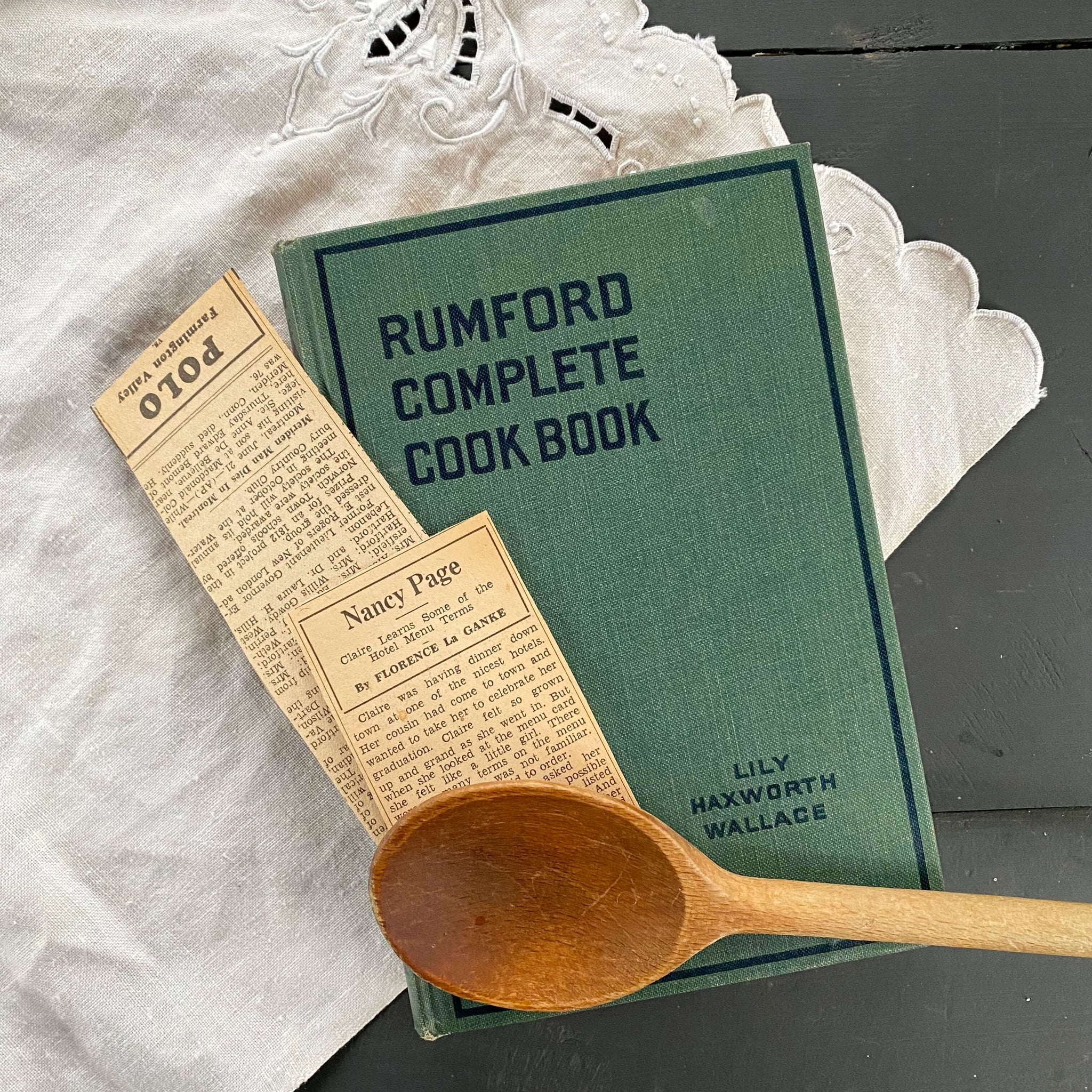 Rumford Complete Cook Book - 1930 Edition with Handwritten Recipes