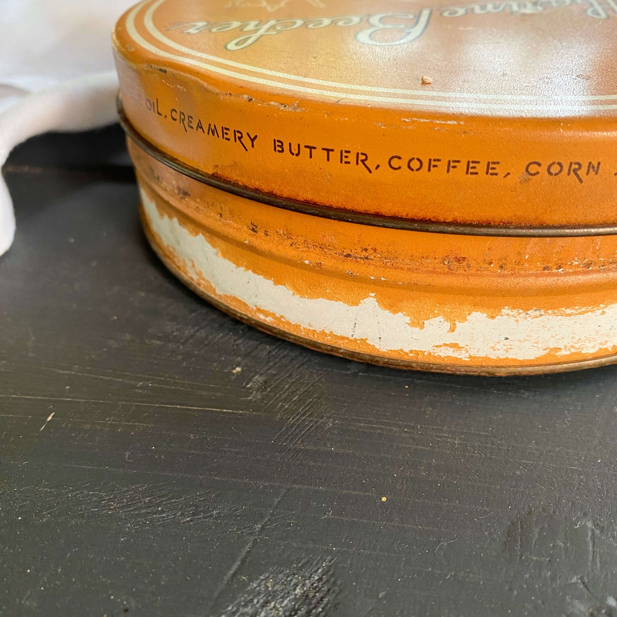 Vintage 1950s Katharine Beecher Butter Coffees Candy Tin circa 1951