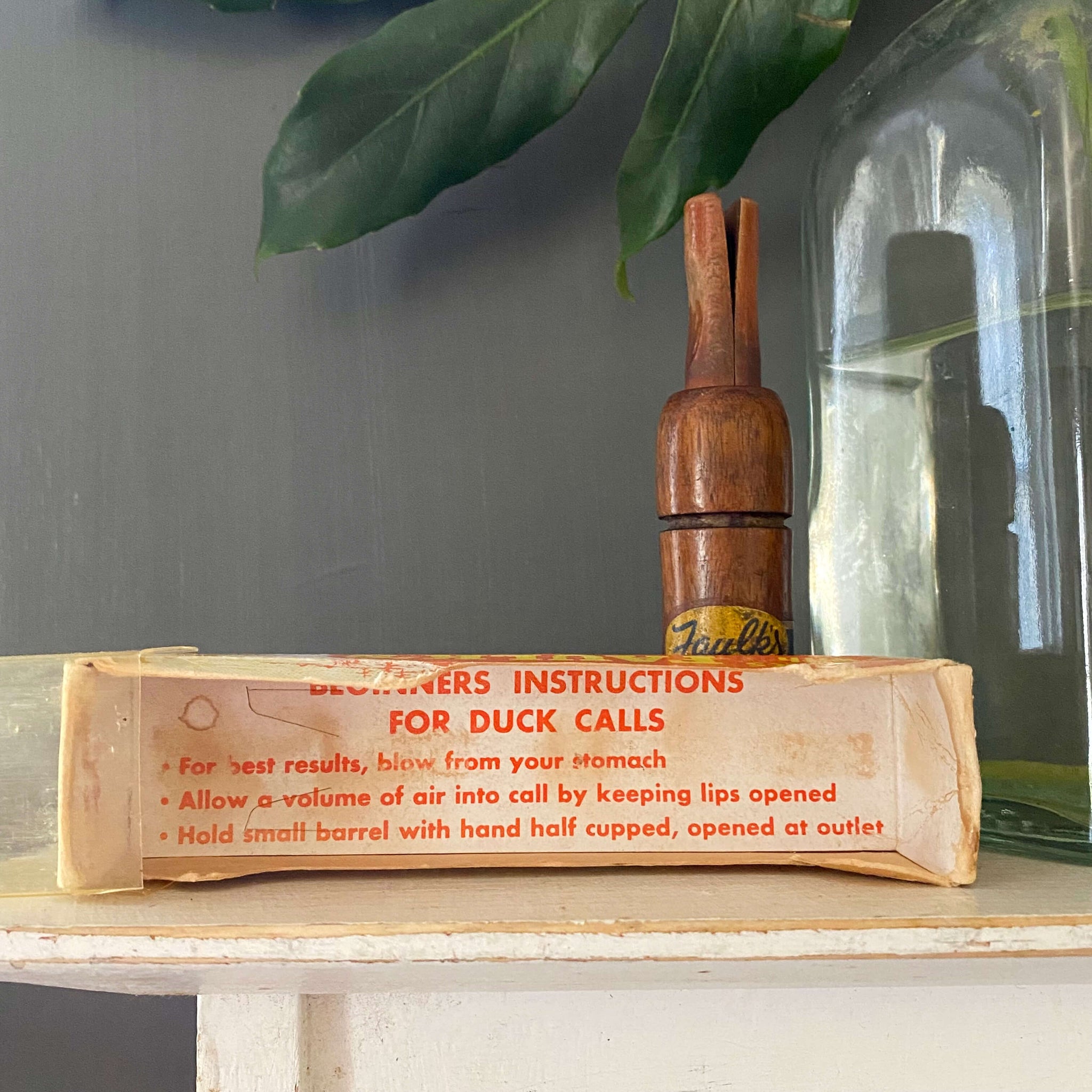Crow Call Box Vintage 1950s Faulk's Game Call - Crow Call C-50 circa 1959 – In The ...