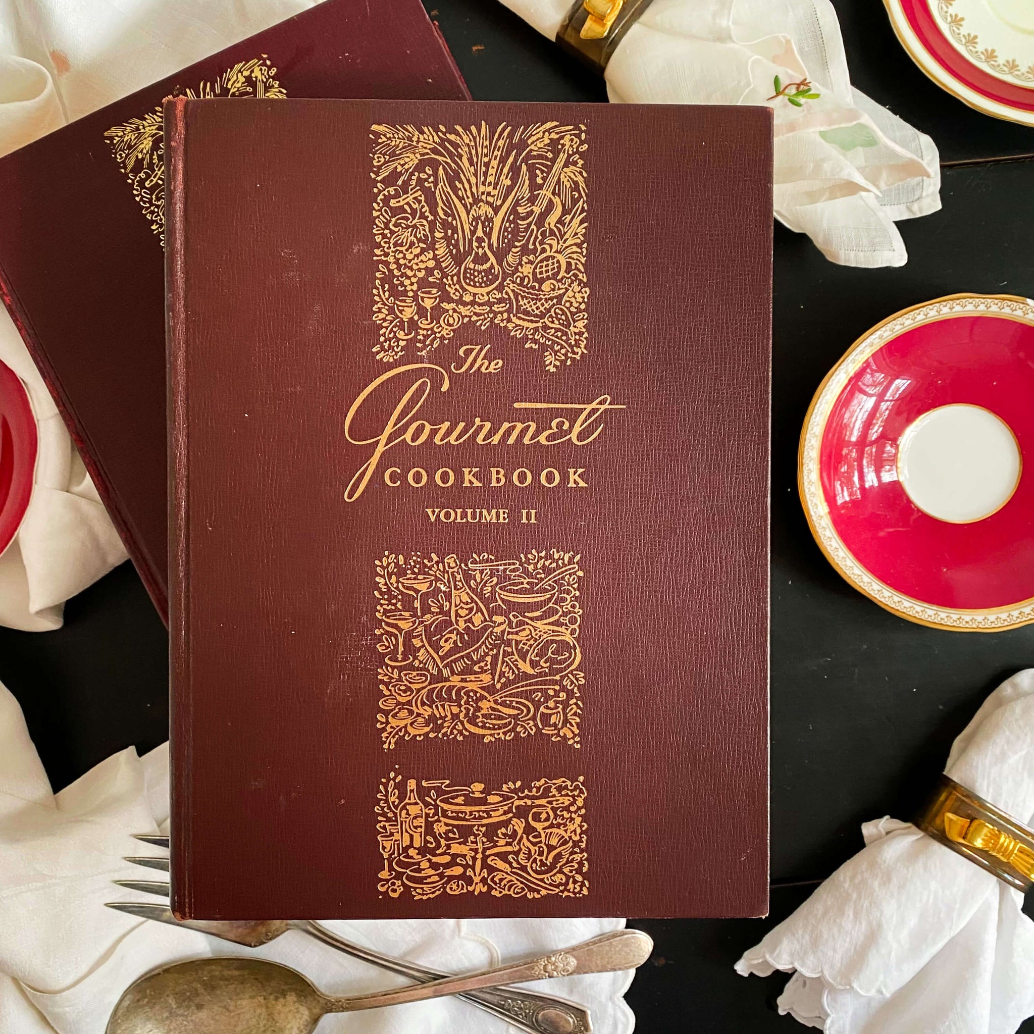 The Gourmet Cookbook Volume I & II circa 1958 and 1962 Editions