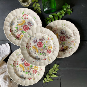 Vintage Johnson Bros Sheraton Dinner Plates - Set of Four