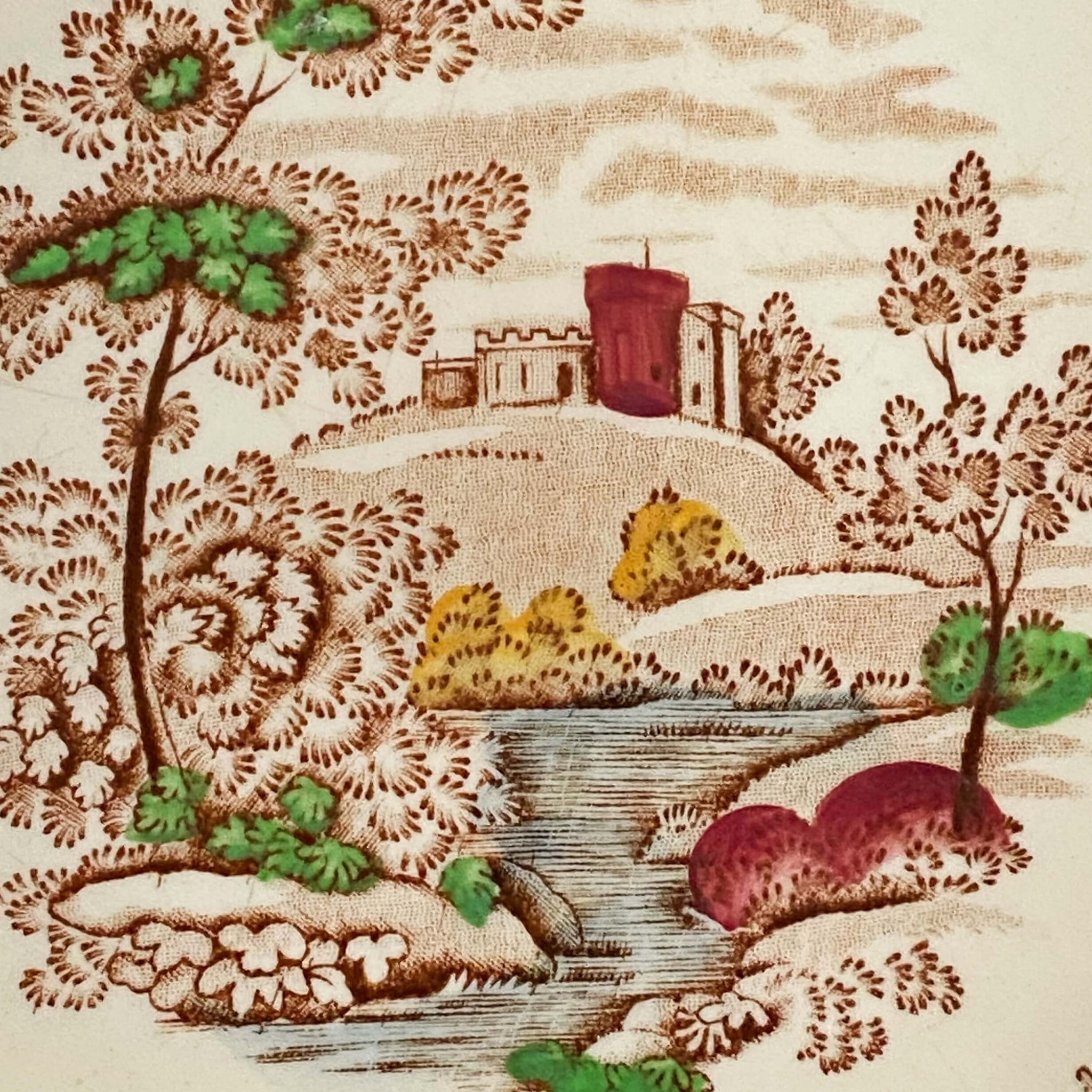 Vintage 1950s Ridgway Woodland Coupe Soup Bowl - Made In England