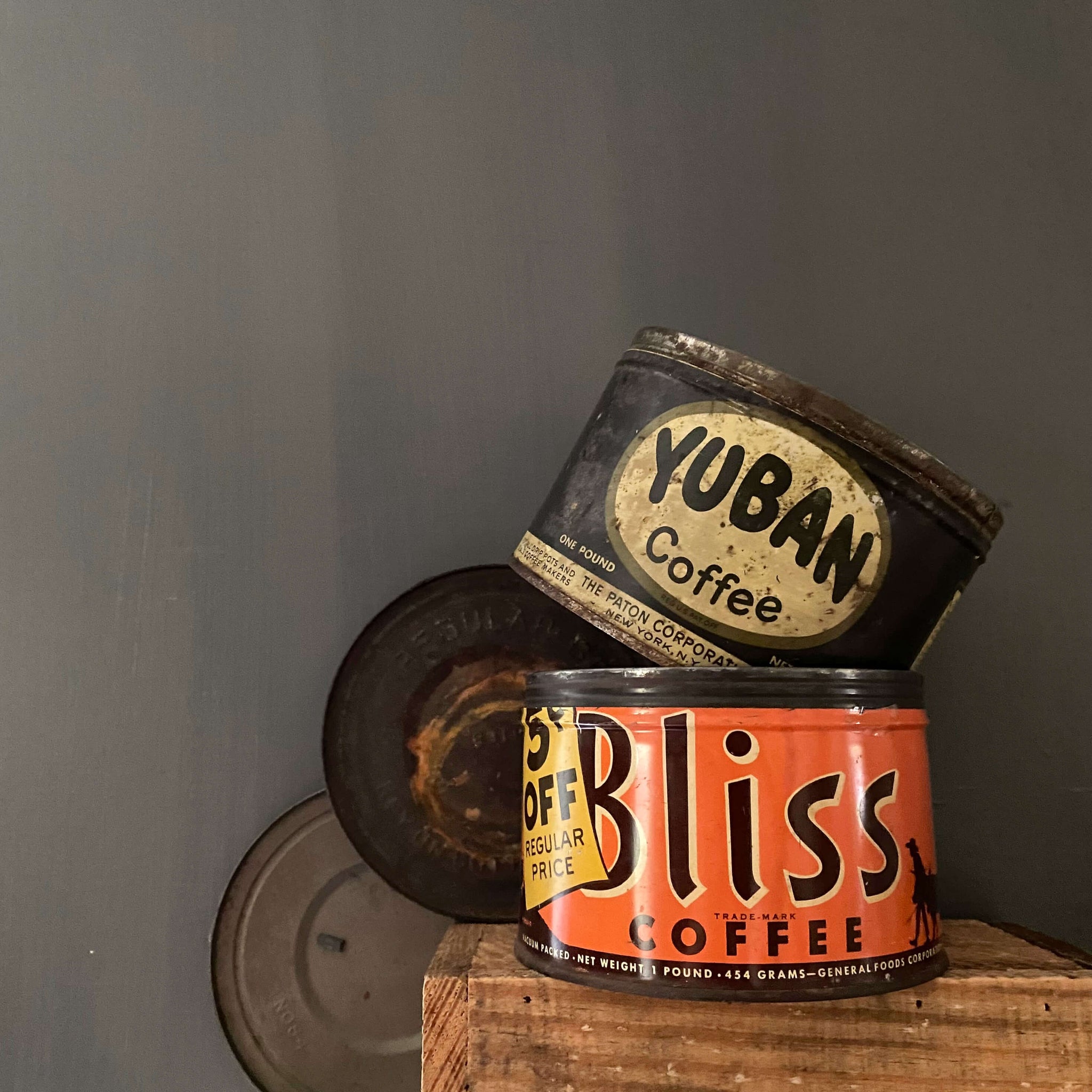 Vintage Yuban & Bliss Coffee Tins circa 1920s-1940s - Sold Separately – In  The Vintage Kitchen Shop