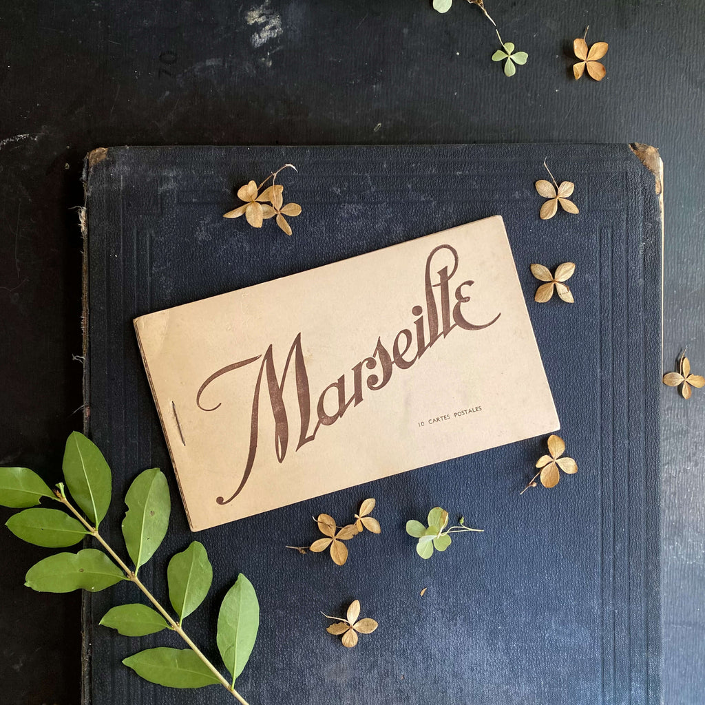 Vintage French Cartes Postales Packet featuring Marseilles circa 1930s