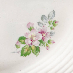 Vintage American Limoges Apple Blossom Platter - Triumph Shape Designed by Viktor Schreckengost circa 1930s-1940s
