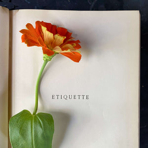 Etiquette by Emily Post - 1940 Edition with Dust Jacket - 9th Printing of the 1937 Edition