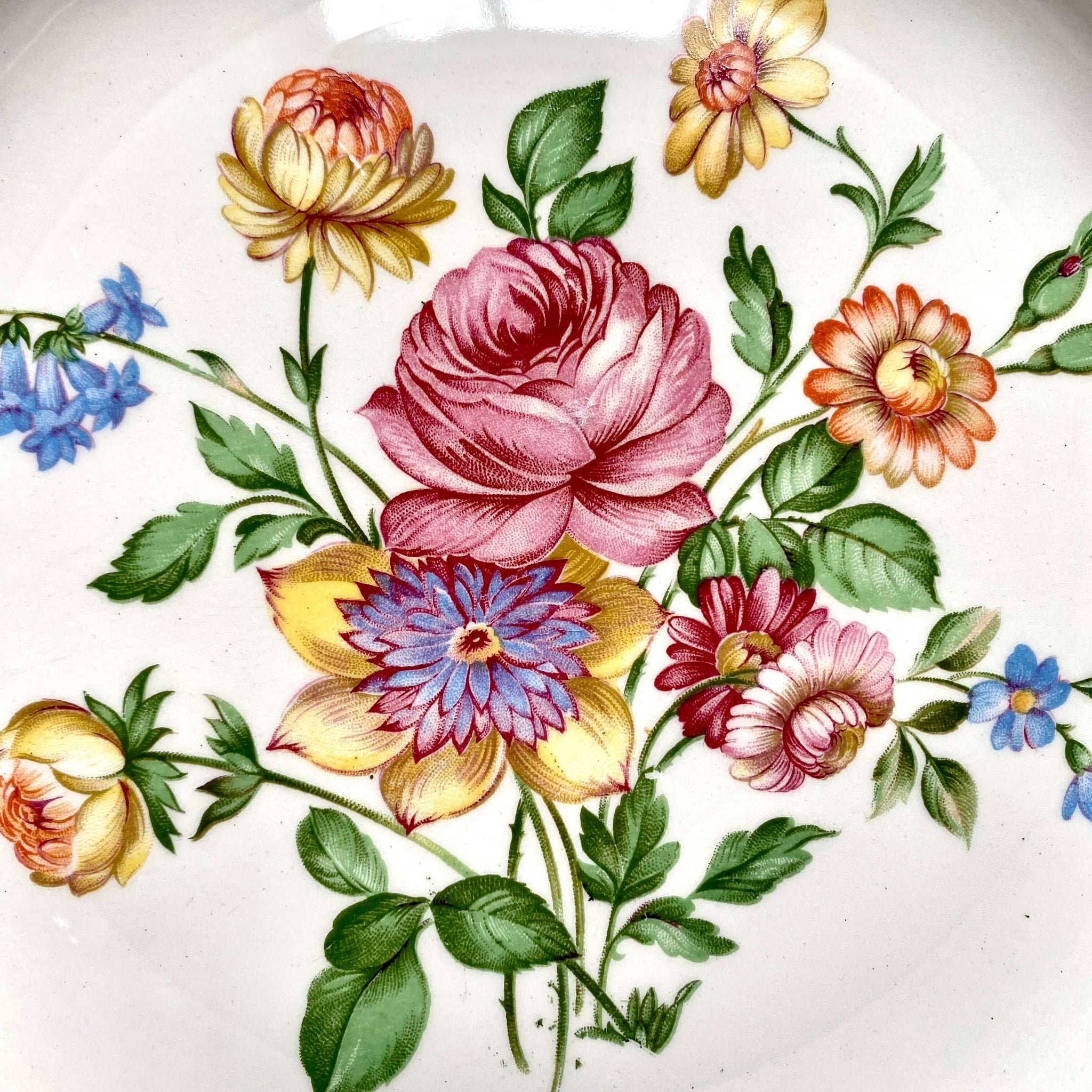 Vintage Edwin Knowles Navarre Pattern Luncheon Plates Set of Six circa ...