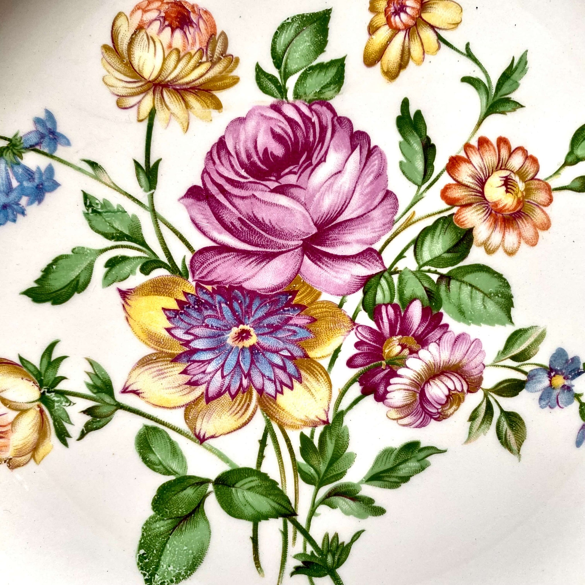 Vintage Edwin Knowles Navarre Pattern Luncheon Plates Set of Six circa ...
