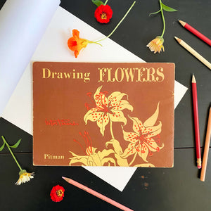 Drawing Flowers by Victor Perard circa 1948