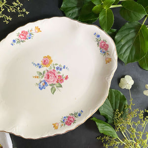 Vintage 1940s Scio Ohio Hazel Pattern Platter circa 1948