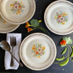 Vintage 1940s Royal Celtic Dinner Plates by Edwin Knowles circa 1940