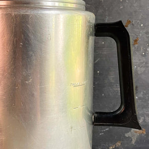 Vintage 1950s Mirro Aluminum Coffee Percolator - 12 Cup Capacity with Glass Knob