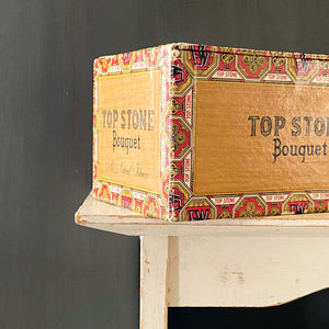 Vintage Top Stone Bouquet Cigar Box by E. Waegemans & Son circa 1920s-1950s