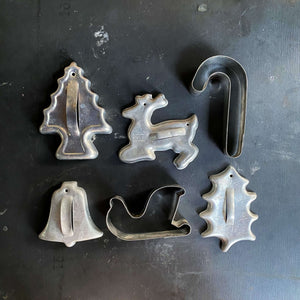 Vintage Christmas Cookie Cutters circa 1950s-1970s