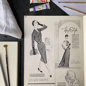 How to Draw and Paint Fashions by Viola French for Walter Foster Publications circa 1965