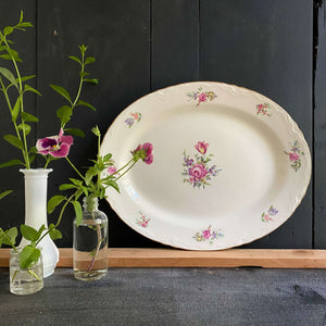 Vintage 1950s Homer Laughlin Priscilla Platter circa 1950 Household Institute