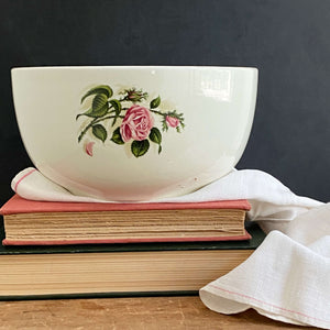 Vintage 1950s Universal Ballerina Moss Rose Mixing Bowl - 3 quart 6 oz Size