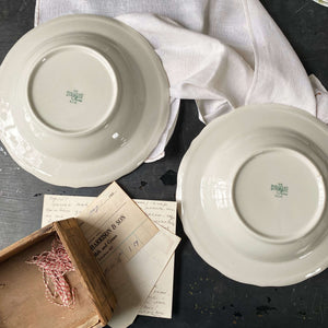 Vintage 1950s Restaurant Ware Soup Bowls from Cherry Hill Inn in New Jersey circa 1954