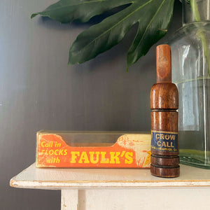 Crow Call Box Vintage 1950s Faulk's Game Call - Crow Call C-50 circa 1959 – In The ...