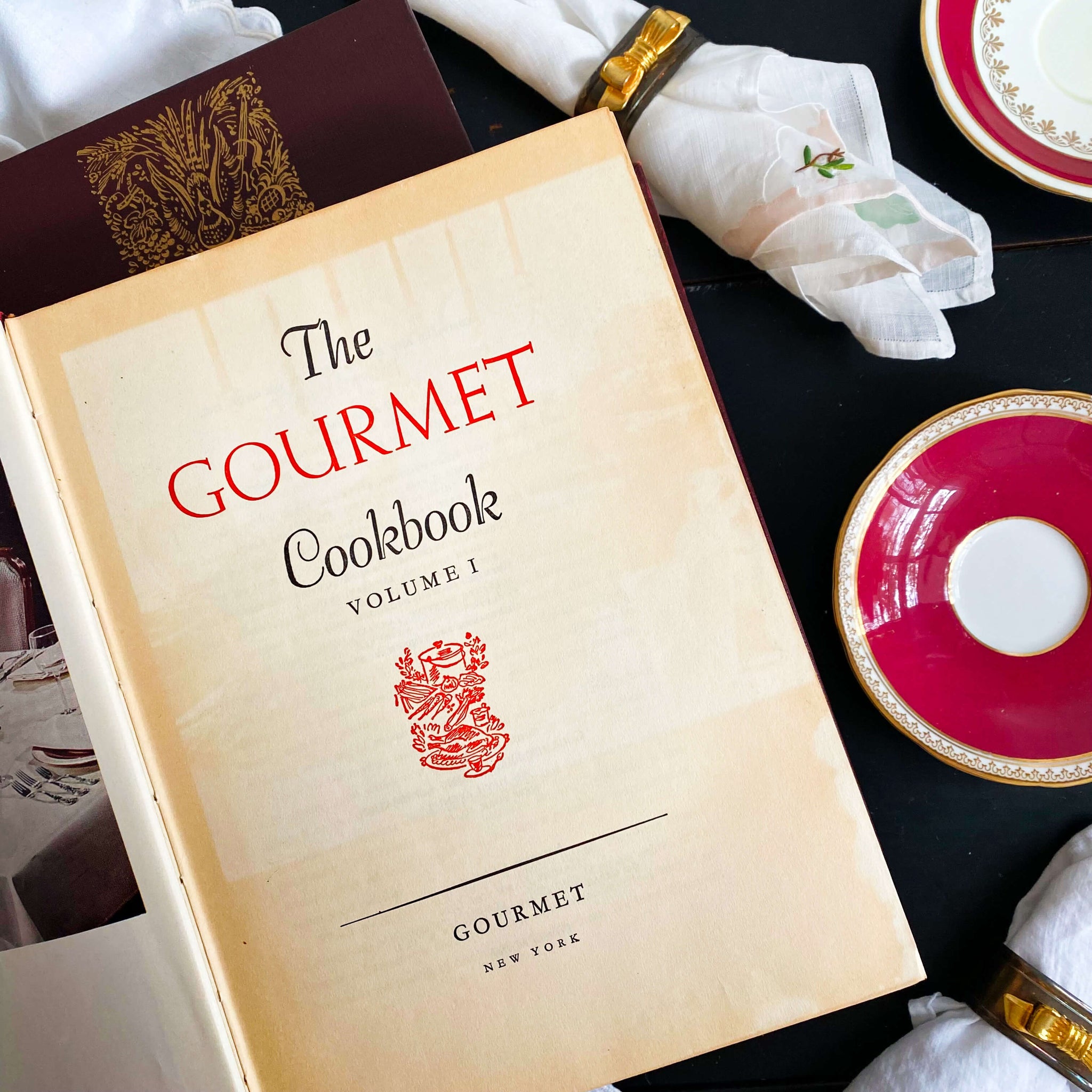 The Gourmet Cookbook Volume I & II circa 1958 and 1962 Editions