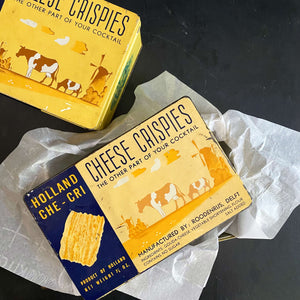 Vintage Holland Che-Cri Cheese Crispies Tin circa 1960s-1970s